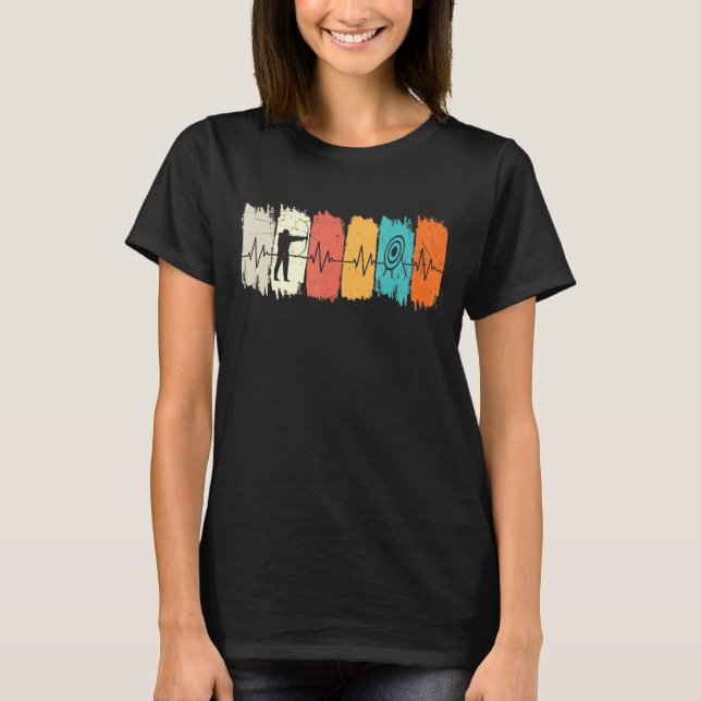 Camiseta Archery Retro Archery Archers Heartbeat Archery (Frente)