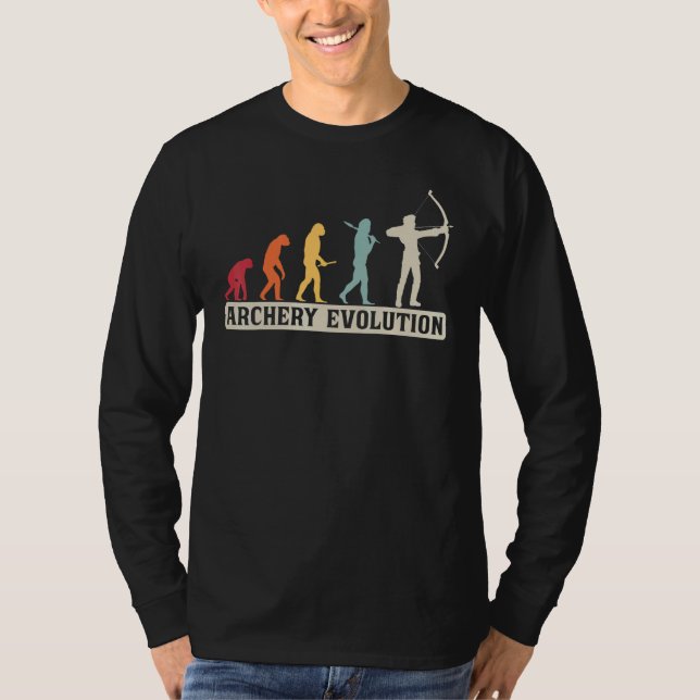 Camiseta Archery Retro Vintage Archery Evolution (Frente)