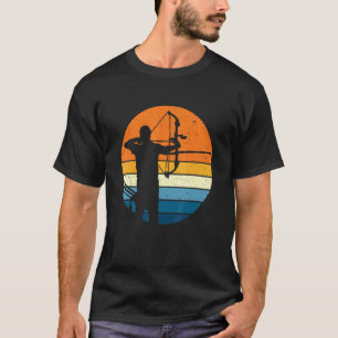 Camiseta Archery Sports Retro Vintage Sunset Archer Arco E