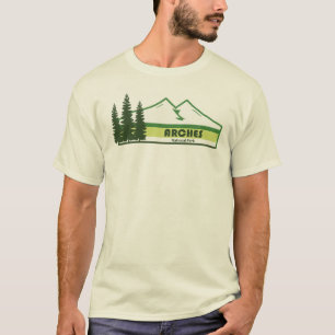Camiseta Arches Green Stripes do Parque Nacional