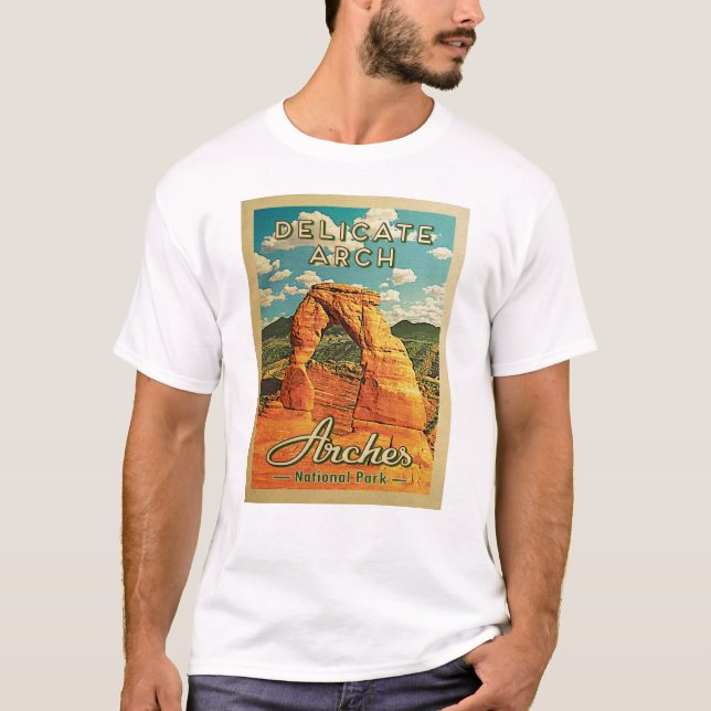 Camiseta Arches National Park - Arca Delicada Vintage (Frente)