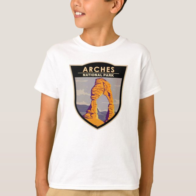 Camiseta Arches National Park Delicate Arch Vintage (Frente)