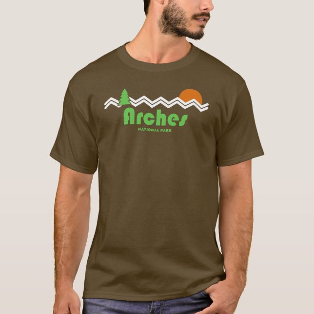 Camiseta Arches National Park Retro (Frente)