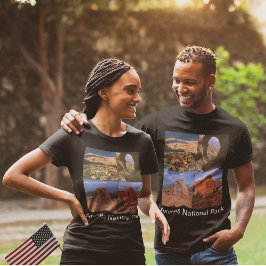 Camiseta Arches National Park Sandstone Aches Colagem de Fo