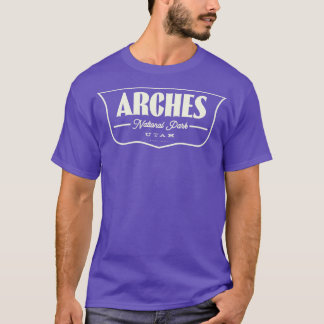 Camiseta Arches National Park Shield Tan