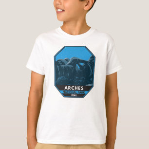 Camiseta Arches National Park Utah Night Sky Vintage T-Shir