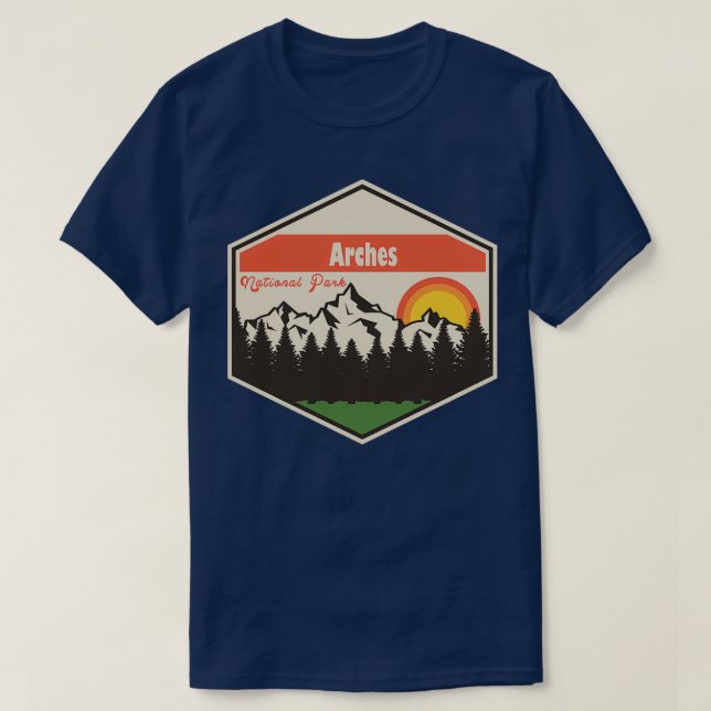 Camiseta Arches — Parque Nacional 125 (Frente do Design)
