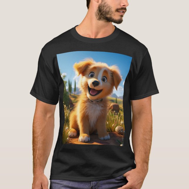 Camiseta Archie - Coletor de Laboratório Amarelo (Frente)