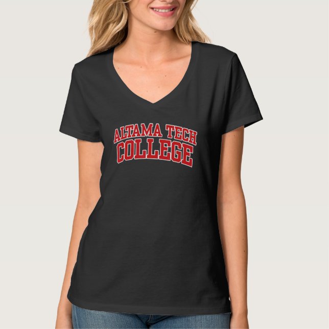 Camiseta Arco 01 da Faculdade Técnica de Altamaha (Frente)