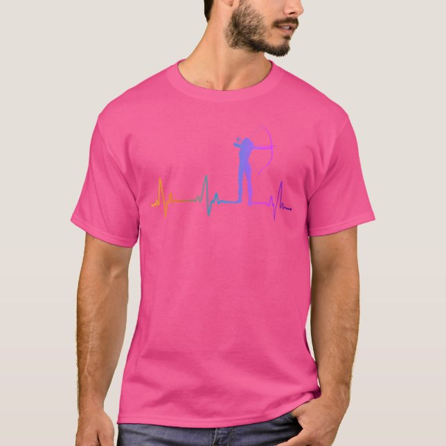Camiseta Arco Archery Girl Pulse Rainbow (Frente)