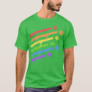 Camiseta Arco Arco Arrebatado Conjunto de Dados Tabletop RP