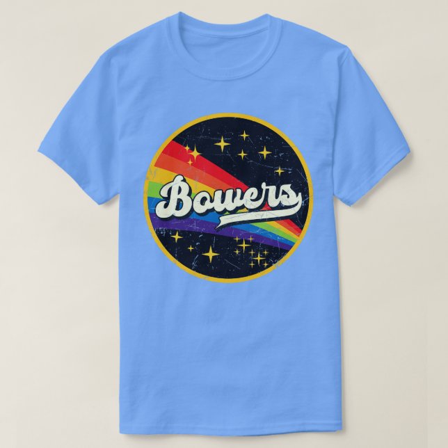Camiseta Arco Arco-Íris no Espaço Estilo GrungeVintage (Frente do Design)