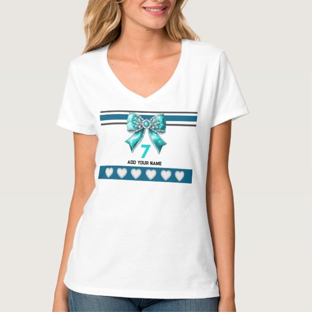 Camiseta Arco Azul Céu - Meias com Número de Nome (Frente)