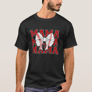 Camiseta Arco Baseba Mama Coquette Rosa Dia de as mães Base