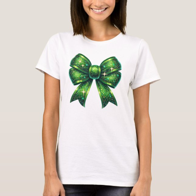Camiseta Arco brilhante verde (Frente)