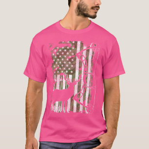 Camiseta Arco Caçador De Veados Caçador Camo-Americano Band
