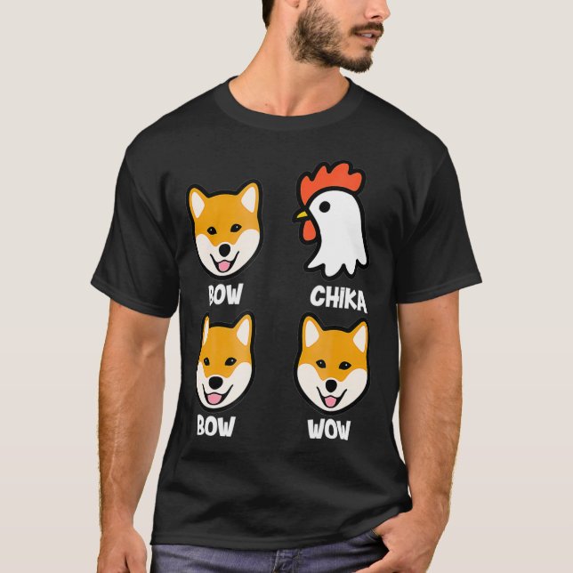 Camiseta Arco Chicka Arco Uau Cachorro Engraçado Prato (Frente)
