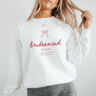 Camiseta Arco Coquete com Nome da Dama de Honra no Enterro
