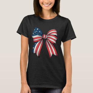 Camiseta Arco Coquete do Dia 4 de Julho Retro Bandeira Amer