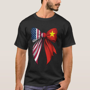 Camiseta Arco Coquete Raízes do Vietnã Orgulho Vietnamita