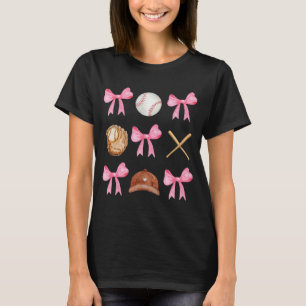 Camiseta Arco Coquette Baseball Mama Baseball Mãe Mães Da