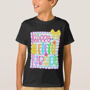 Camiseta Arco Coquette Girly Hello Professora De Volta