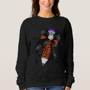 Camiseta Arco Coquette Pencil Engraçado Fantasma Spooky Pro