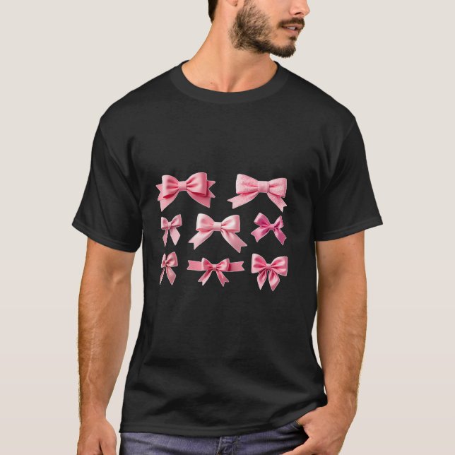 Camiseta Arco Cor-de-Rosa Escuro, Fecho do Coquete (Frente)