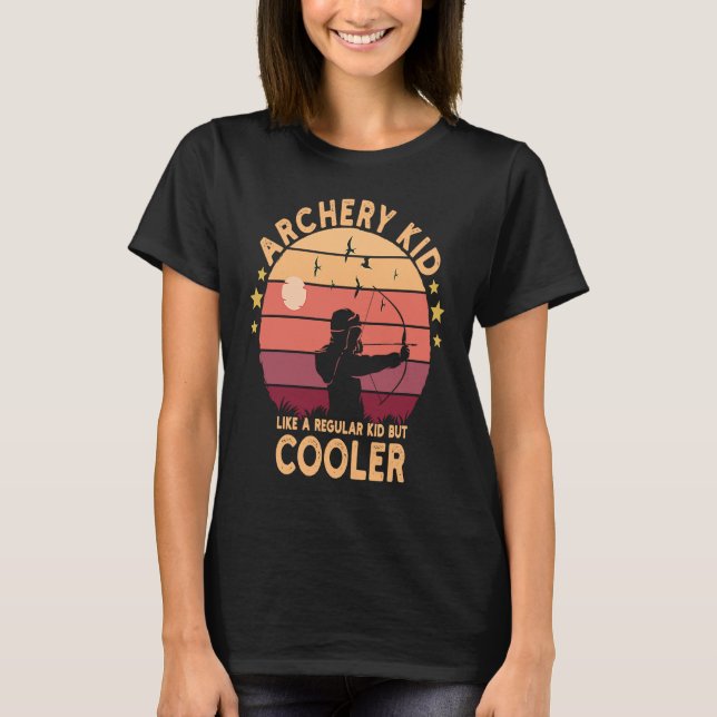 Camiseta Arco de Archery e Jovem Arqueiro de Arrow (Frente)