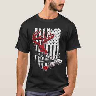 Camiseta Arco de Arqueação Crossbow Caça à Bandeira America