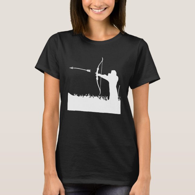 Camiseta Arco de Arqueiro Preto (Frente)