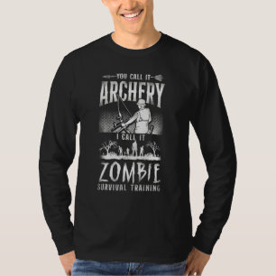 Camiseta Arco de arquivamento, Arco de composto Zombie Vint