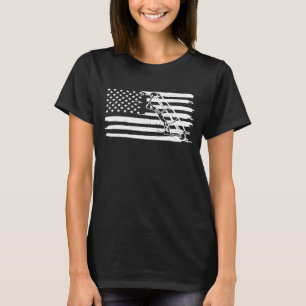 Camiseta Arco De Arrasto Caçando Bandeira Dos Eua 4 De Julh