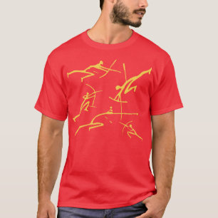 Camiseta Arco de Arte da Caverna Paleolítica Minimalista do