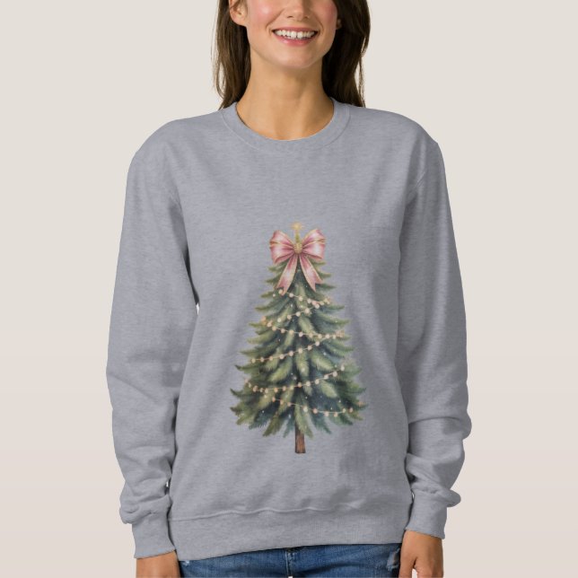 Camiseta Arco de árvore de Natal Coquette Xmas (Frente)