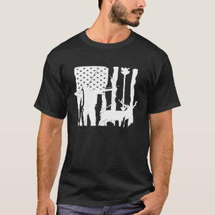 Camiseta Arco De Caça De Veados Para Caçadores De Homens Ou