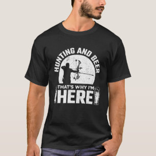 Camiseta Arco De Caça E Arqueação De Cerveja, Caçador D