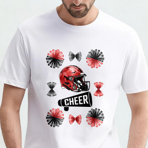Camiseta Arco de Cheer Coquette Futebol Americano Outono 