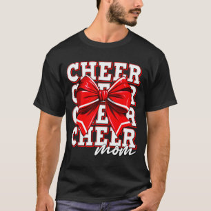 Camiseta Arco de Cheerleader Mãe Torcedora Maior Fã Equipe 