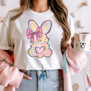 Camiseta Arco de coelho de pastel bonito