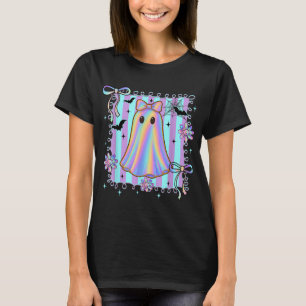Camiseta Arco de coquete colorido Ghost Boo Girl Spooky