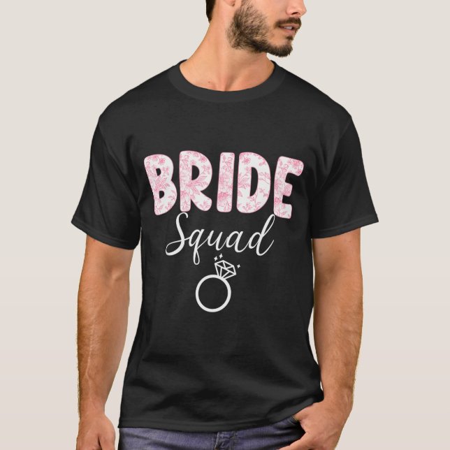 Camiseta Arco de Coquete da Equipe da Noiva Festa de Soltei (Frente)