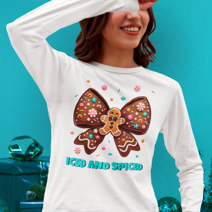 Camiseta Arco de coquete de gengibre gelado e picado
