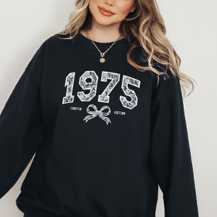 Camiseta Arco de coquete de renda 1975 - 50º aniversário pe