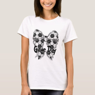 Camiseta Arco de Coquete Dia de Jogo de Futebol Mãe de Fute