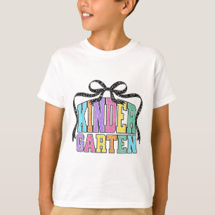 Camiseta Arco de Coquete Kindergarten De Volta à Escola Chá