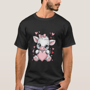 Camiseta Arco de coquete rosa, preto e branco, segurando co