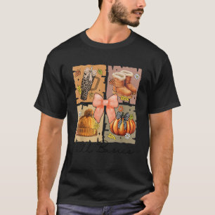 Camiseta Arco de Coquetéis de Abóbora de Queda Autumn Thank
