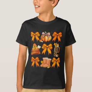 Camiseta Arco de Coquetes de Abóbora Retroativa Queda do Ou