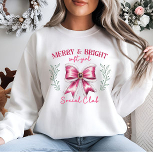 Camiseta Arco de Coquetes de Natal rosa